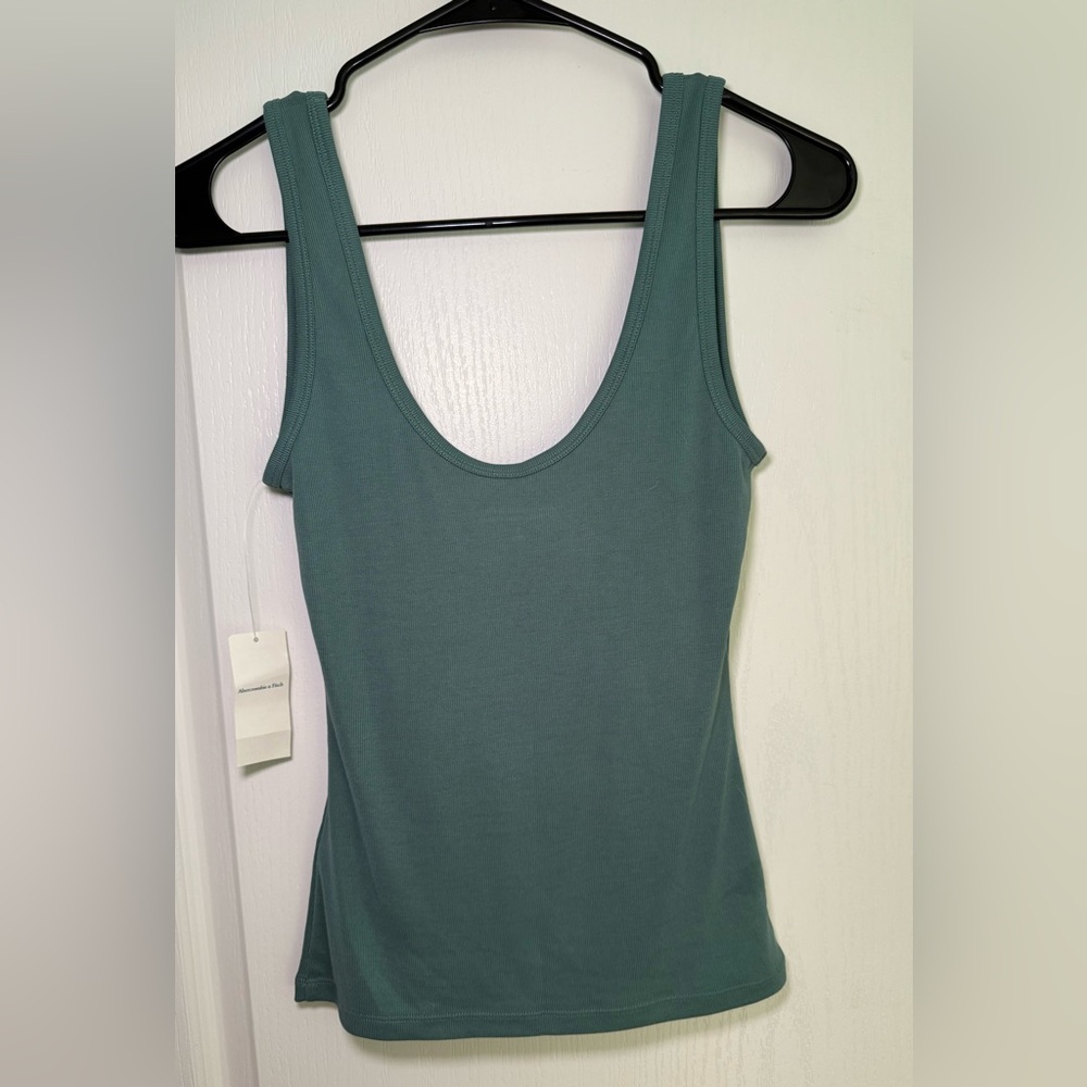 Abercrombie & Fitch Modal Blend Collection Teal Tank Top Small NWT